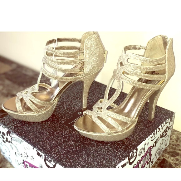 Shoes Sexy Gold Strappy High Heels Poshmark